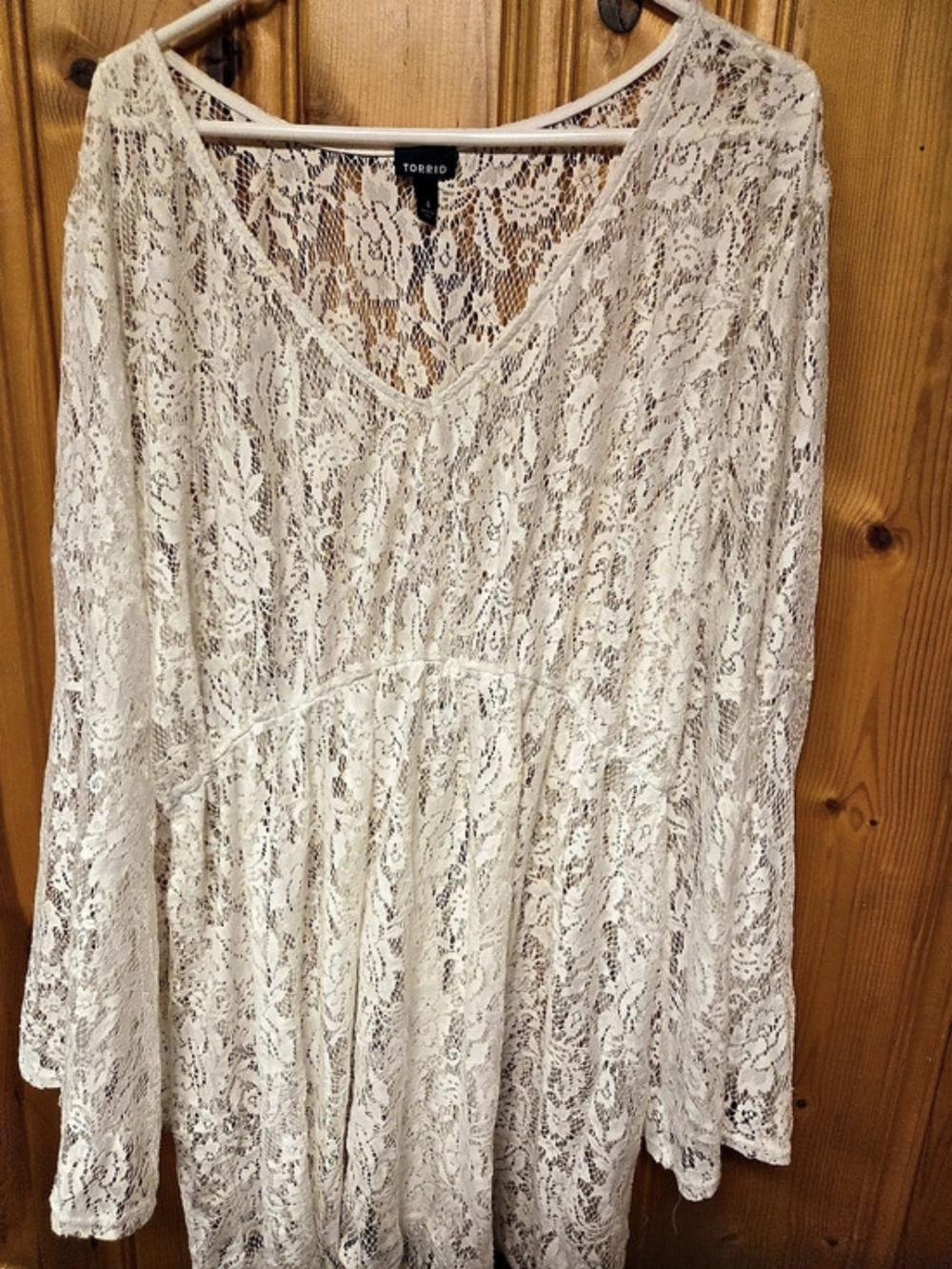 Torrid Lace Dress or Coverup in White